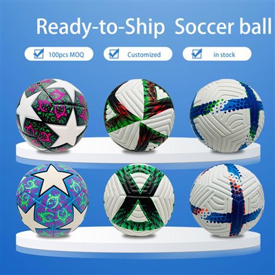 PU Machine Stitched Size 5 Soccer Ball